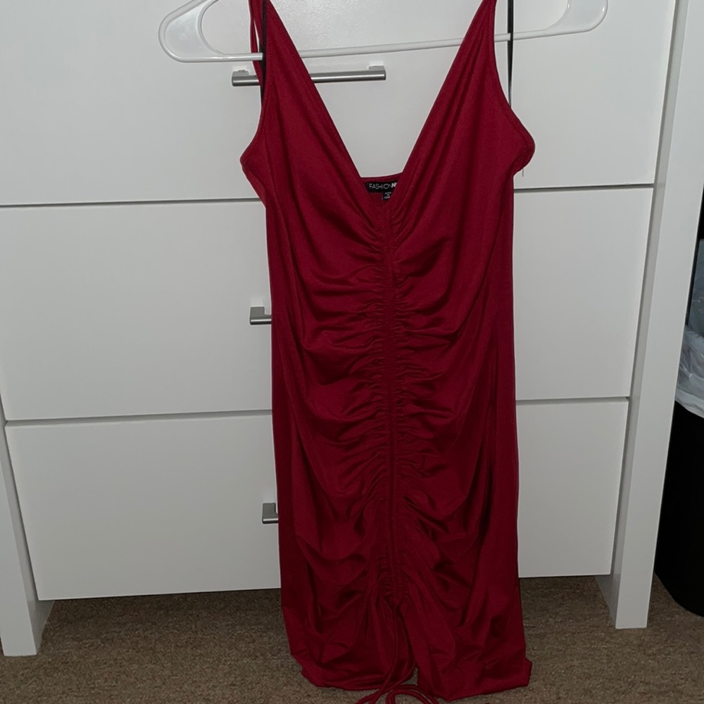Hot red dress
